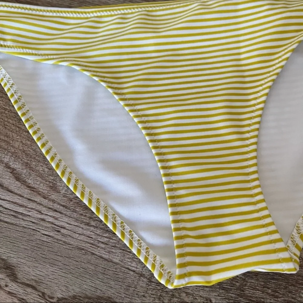 Aerie Mustard Stripe Swim Bikini